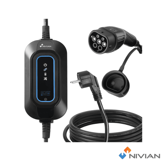 Carregador Portátil para Carros Elétricos - NIVIAN